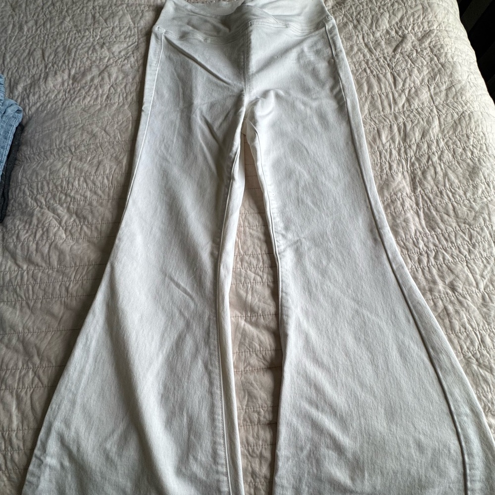 We The Free White Flare & Wide Leg Jeans